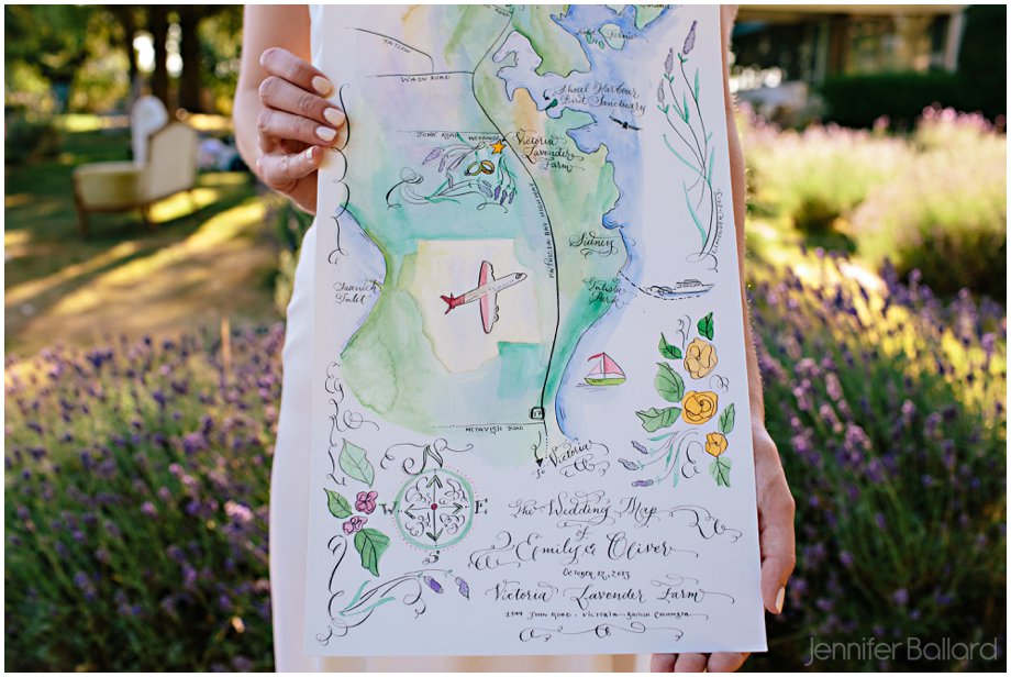 laura lavender calligraphy wedding invitation