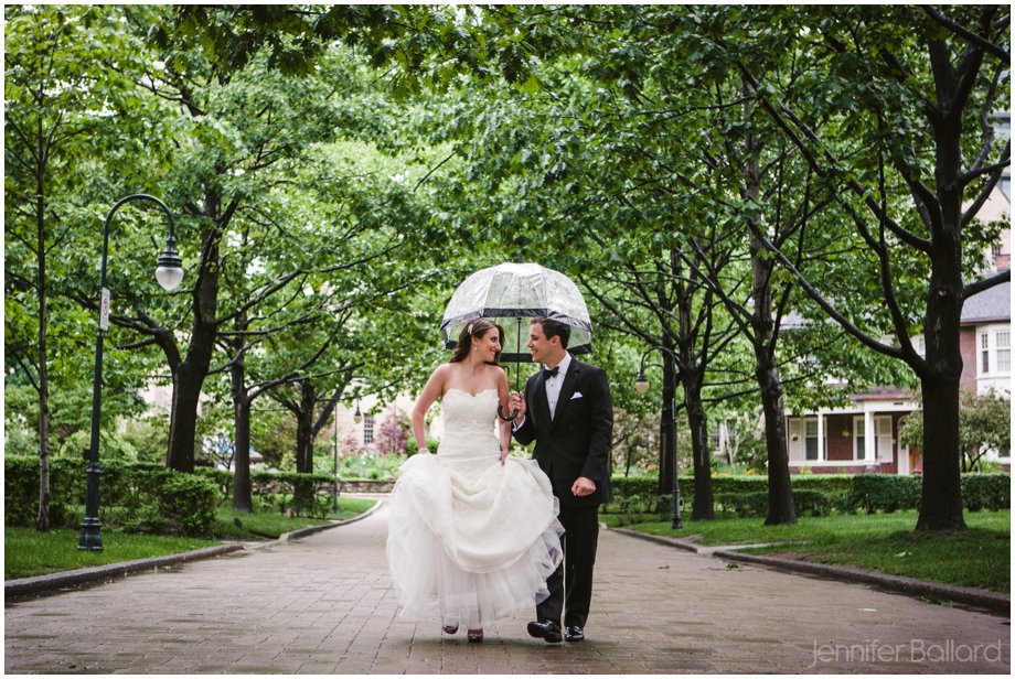 Rainy wedding day University of Toronto